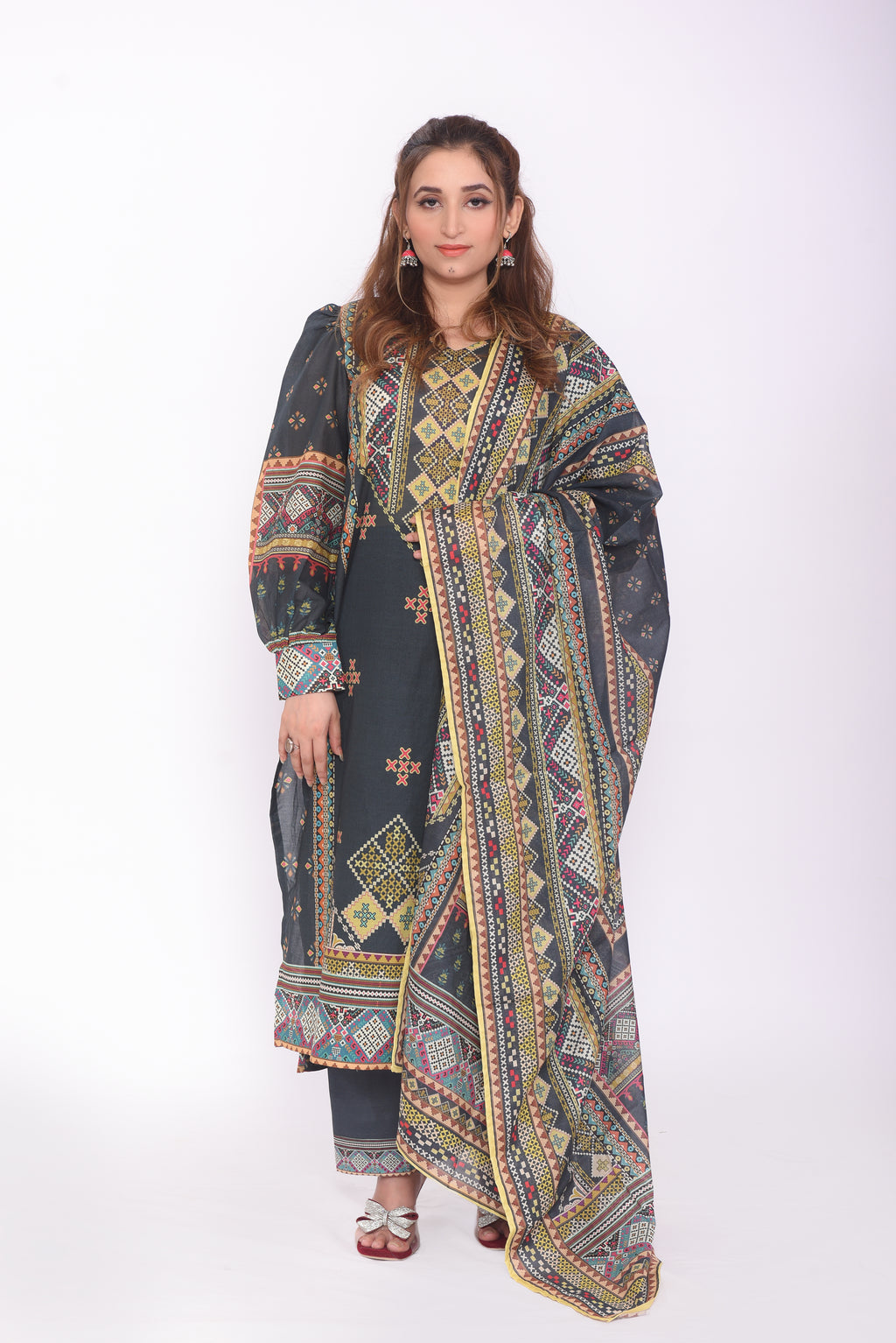 NSM Lawn 3pc (Unstitched)