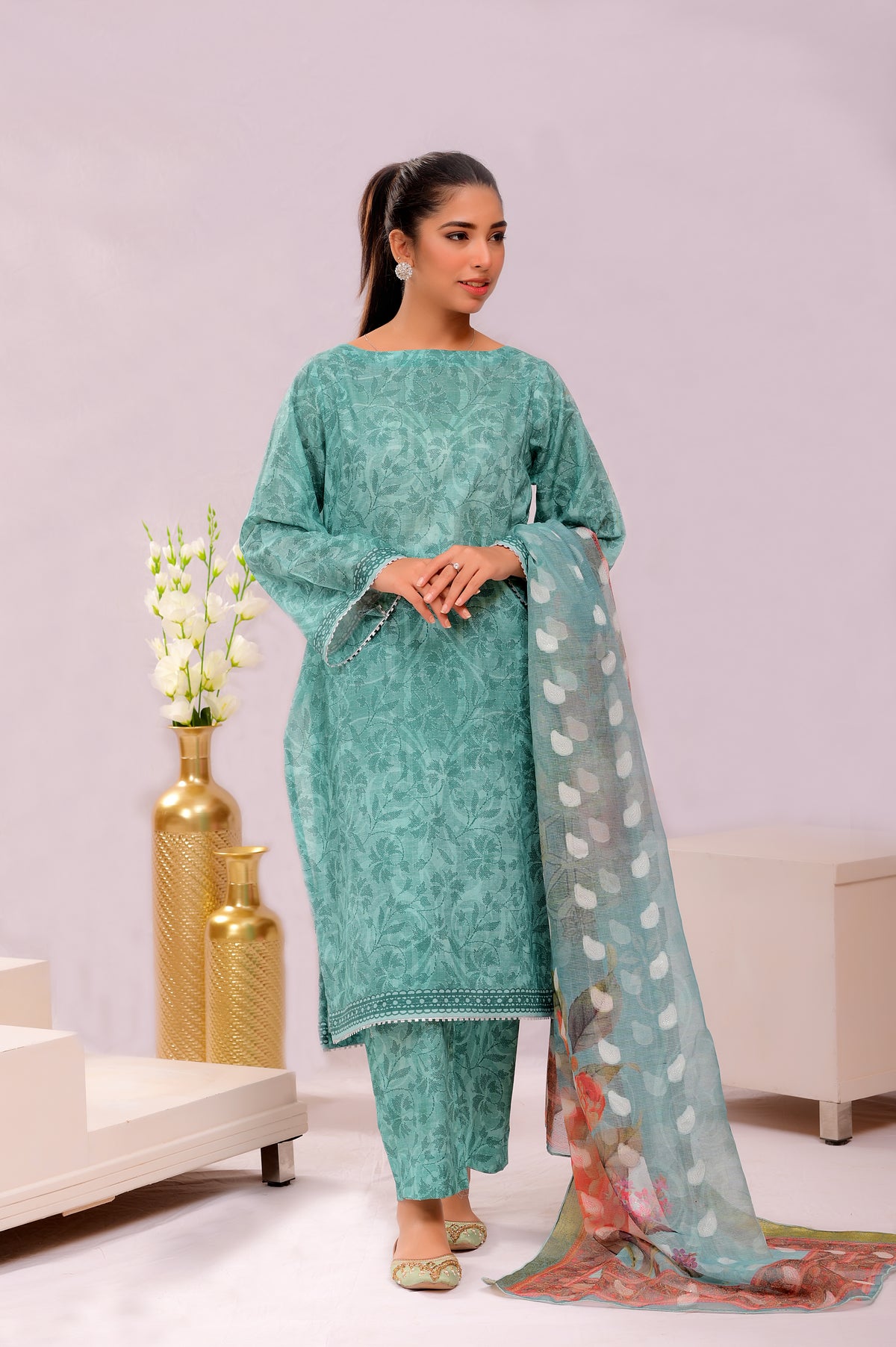 NSM Lawn 3pc (UnStitched)