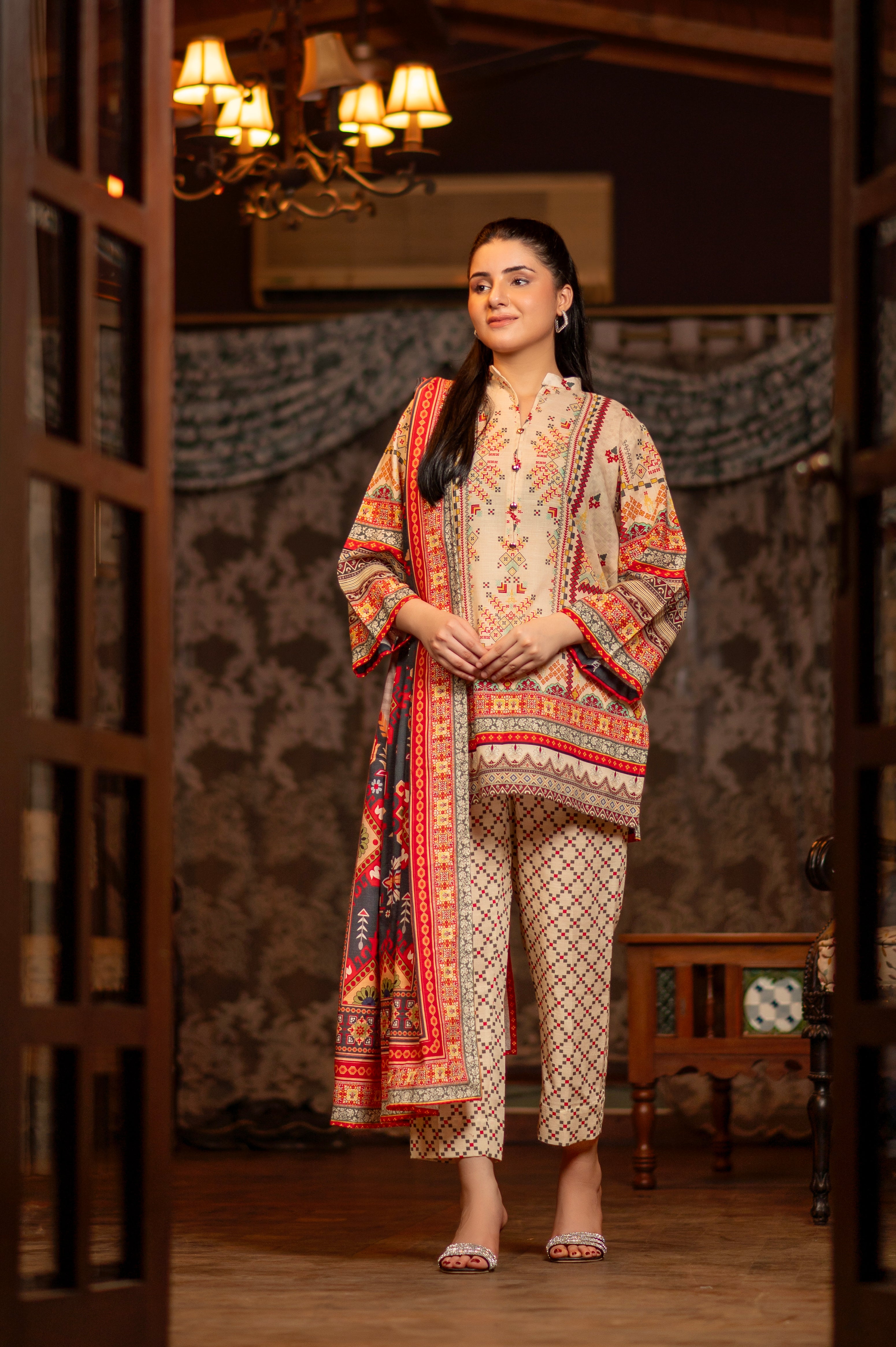 NSM Lawn 2pc (Unstitched)