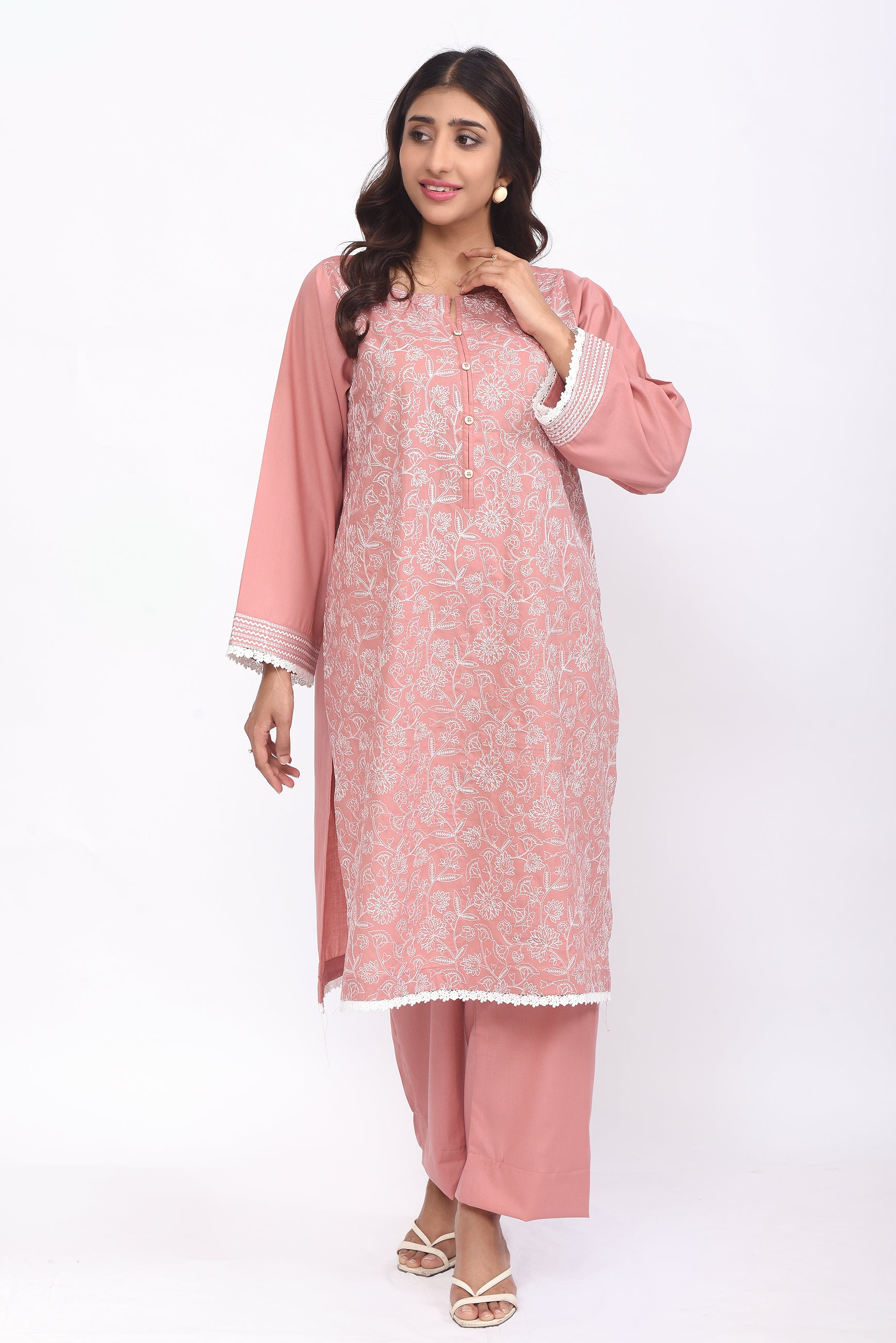2 pc Kurti (Stitched Embroidered)