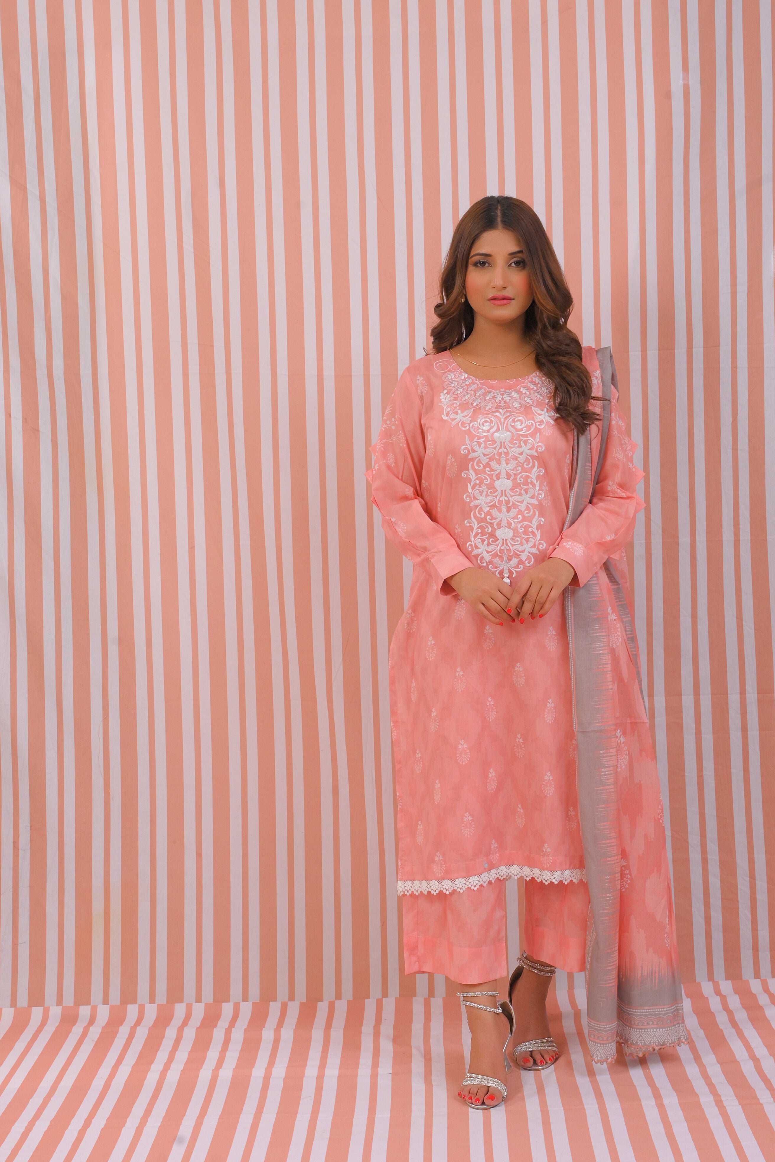 NSM Emb 3pc (UnStitched)