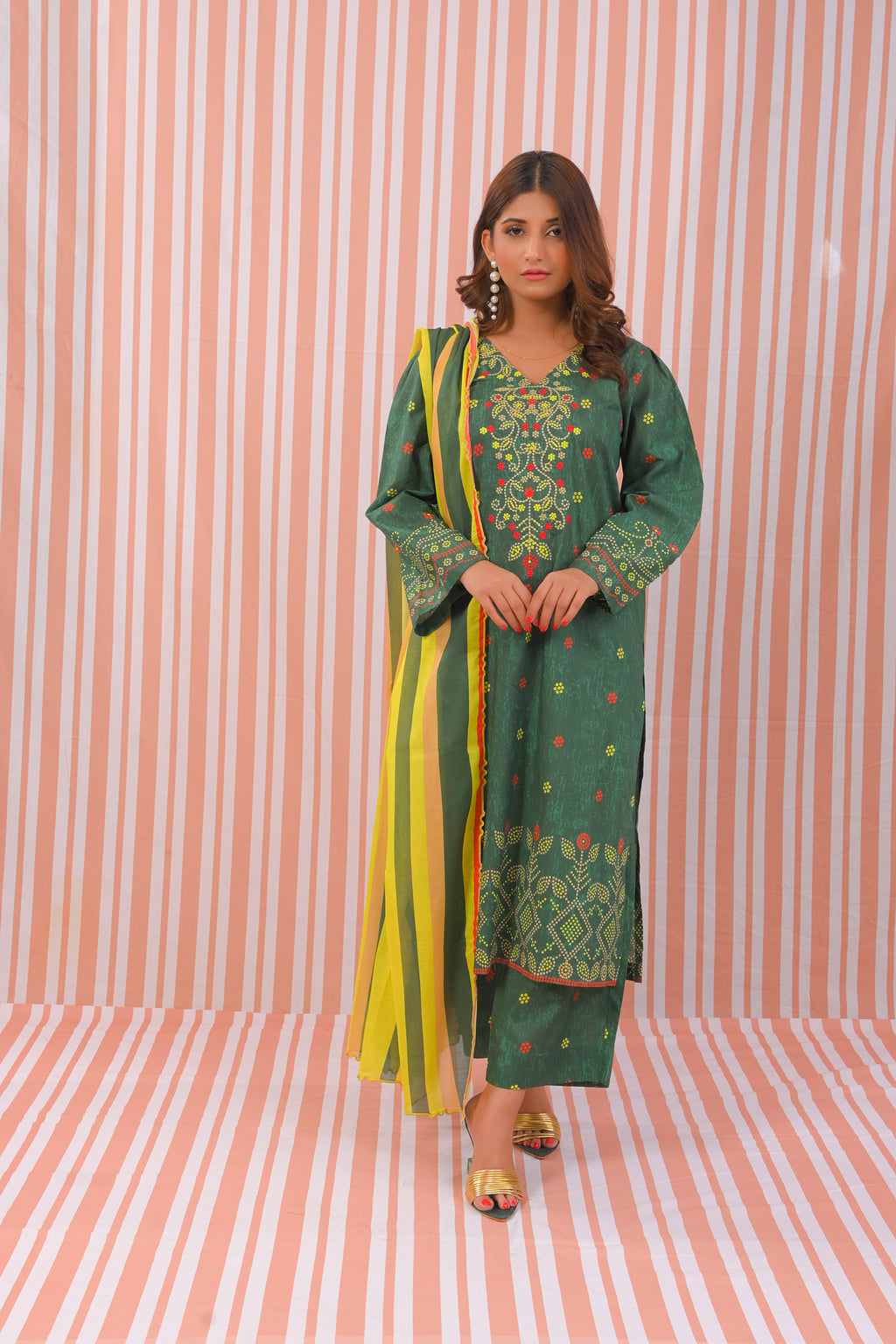 NSM Emb 3pc (UnStitched)