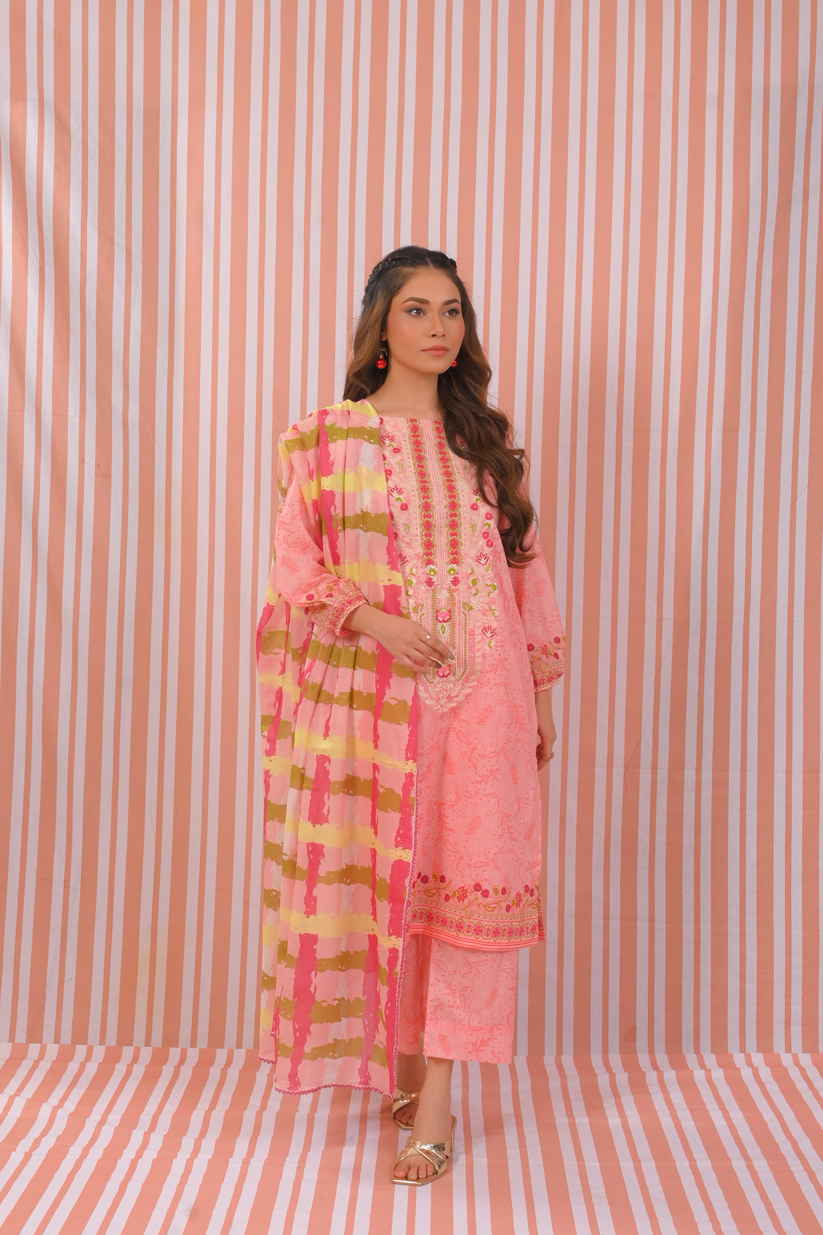 NSM Emb 3pc (UnStitched)