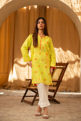 1 Piece Embroidered Cambric Kurti