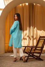 1 Piece Embroidered Cambric Kurti