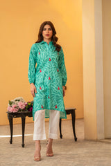 1 Piece Embroidered Cambric Kurti