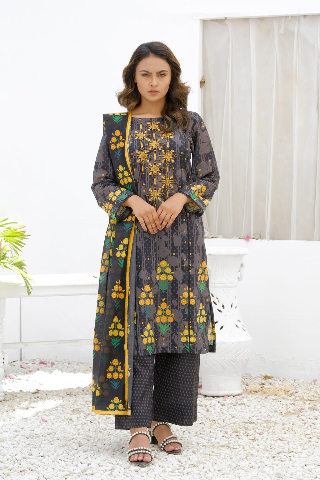 NSM Lawn 3pc (UnStitched)
