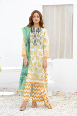 NSM Lawn 3pc (UnStitched)