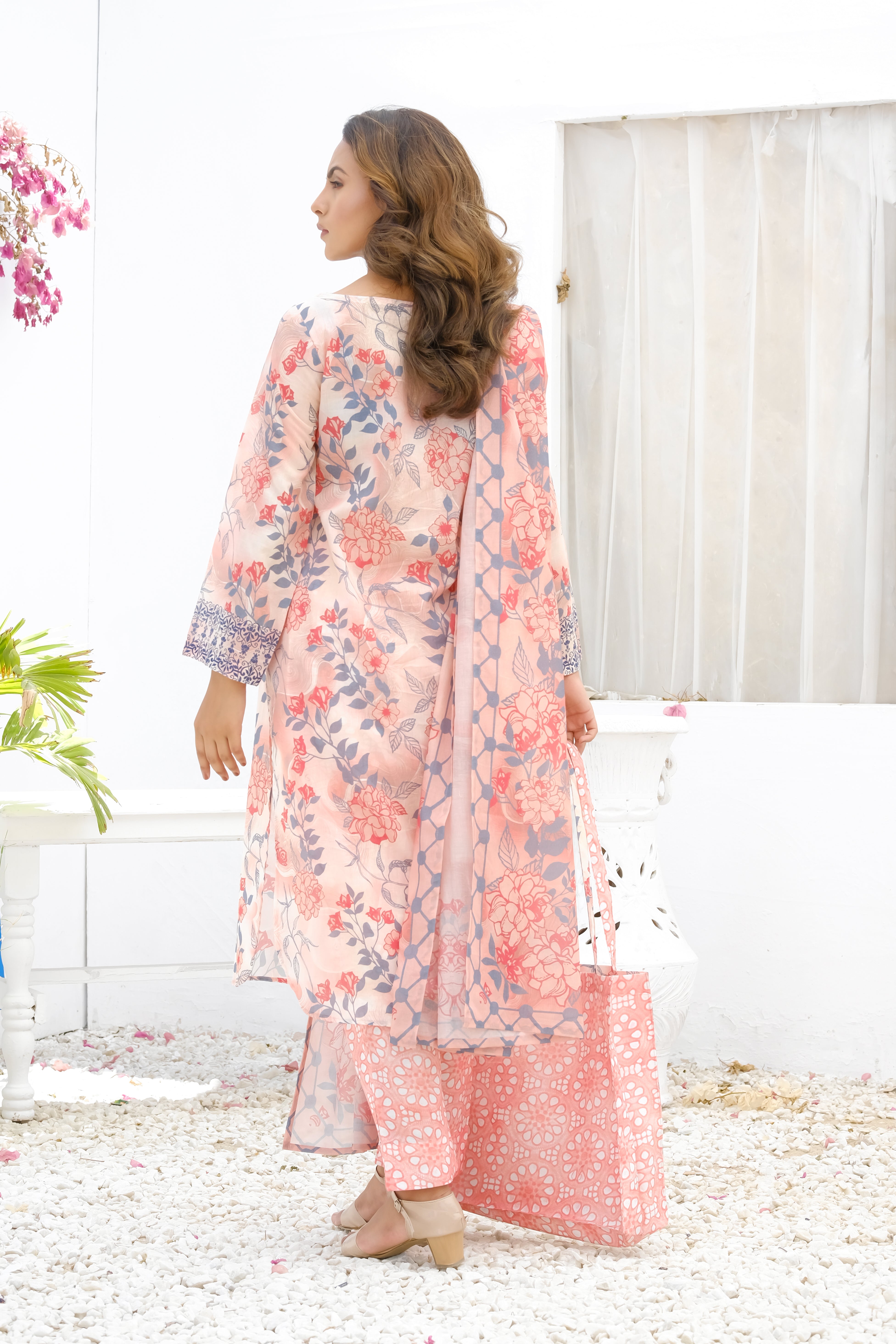 NSM Lawn 3pc (UnStitched)