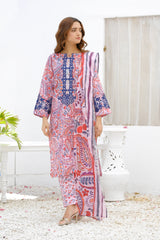 NSM Lawn 3pc (UnStitched)