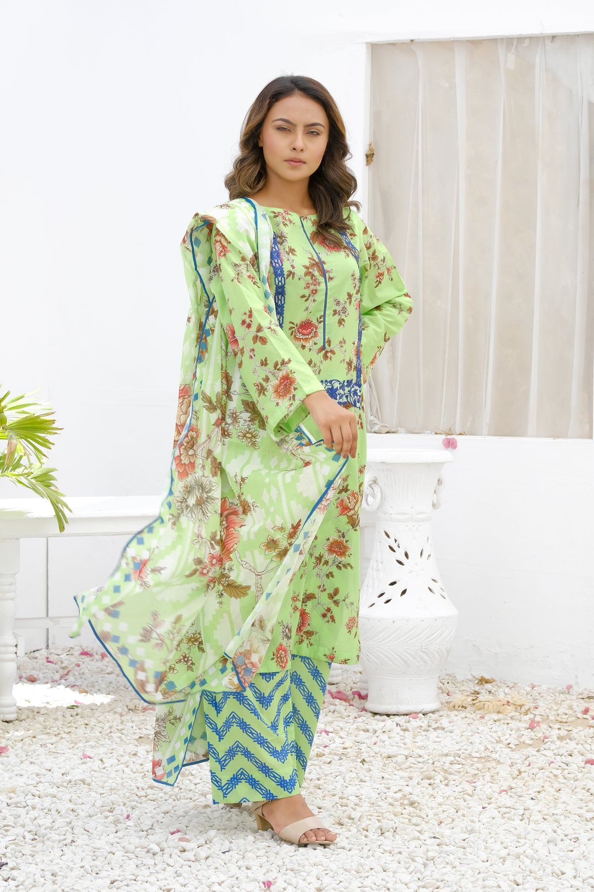 NSM Lawn 3pc (UnStitched)