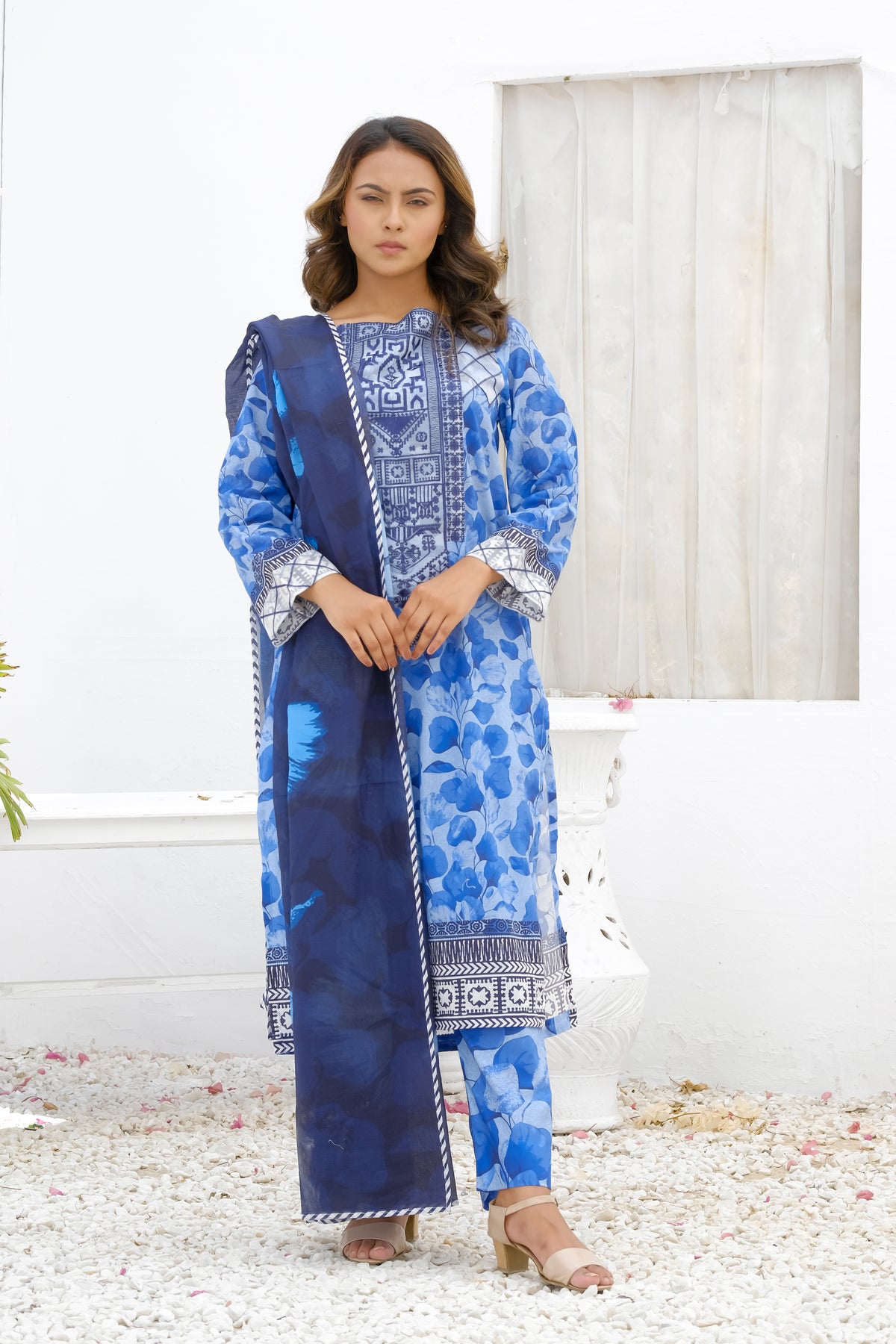 NSM Lawn 3pc (UnStitched)