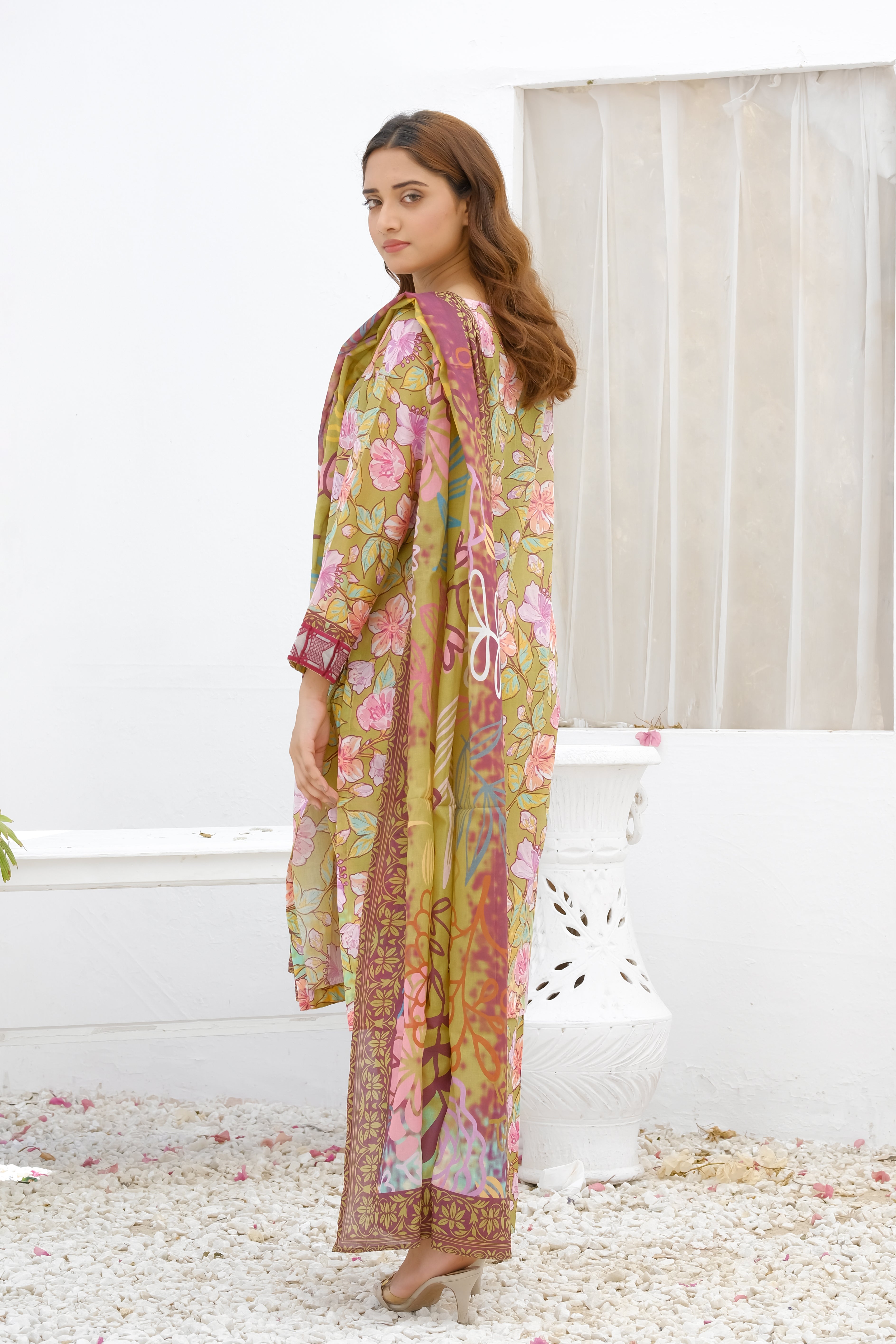 NSM Lawn 3pc (UnStitched)