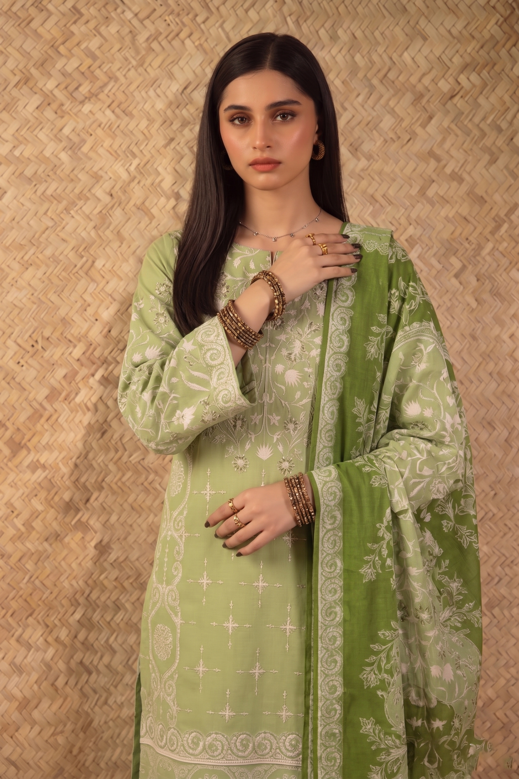 3pcs Stitched Suit (Andaaz collection)