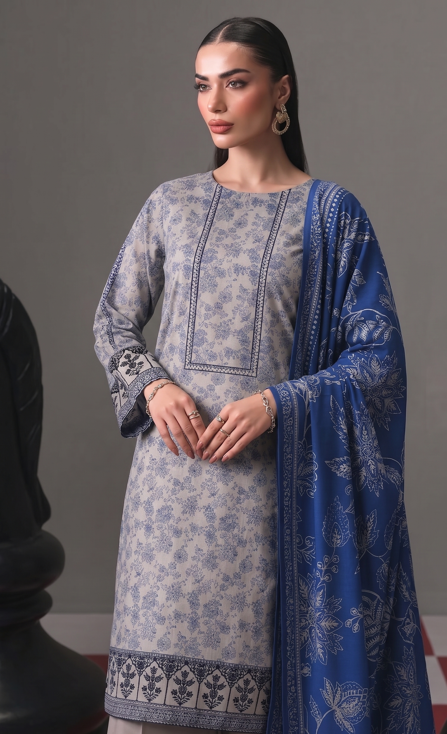3pcs Stitched Suit (Andaaz collection)