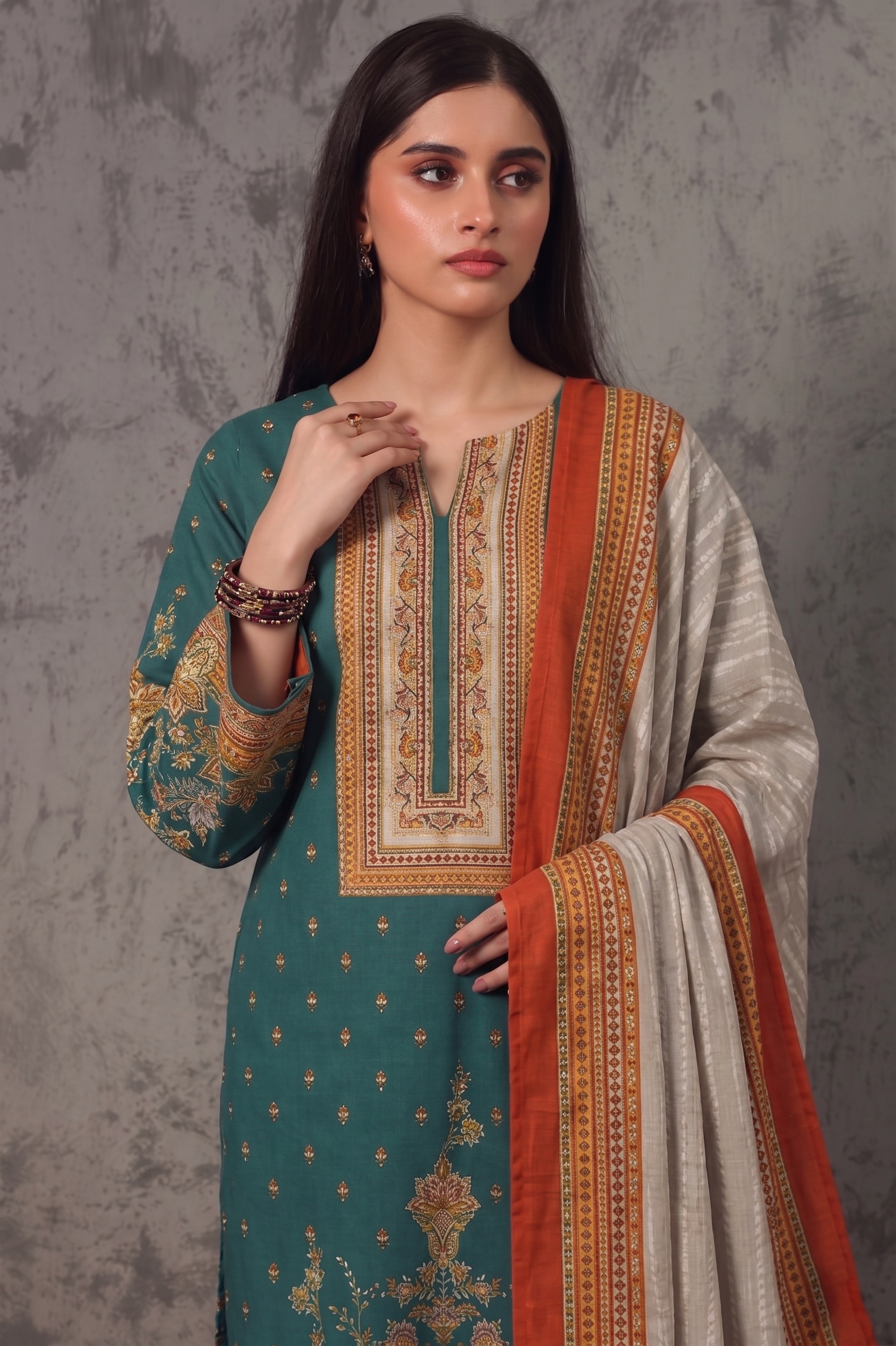 3pcs Stitched Suit (Andaaz collection)