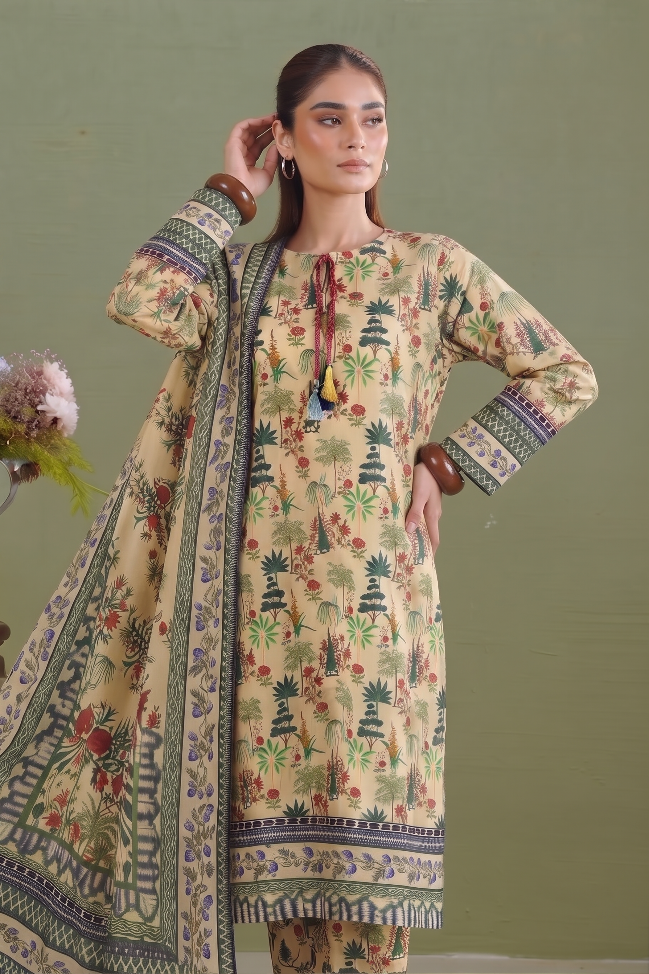 3Pcs Unstitched Suit (NSM Collection)
