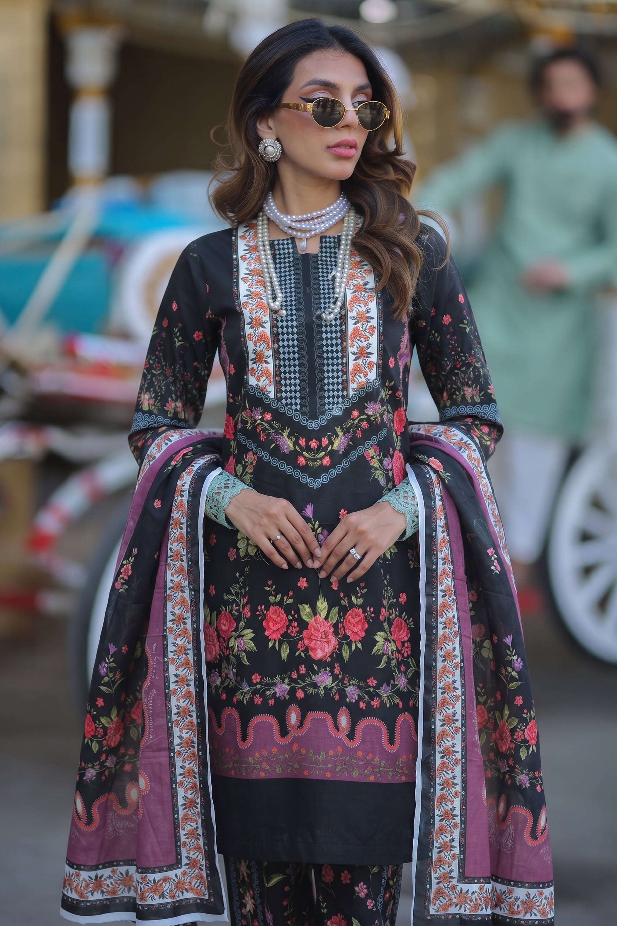 3Pcs Unstitched Suit (Andaaz Collection)