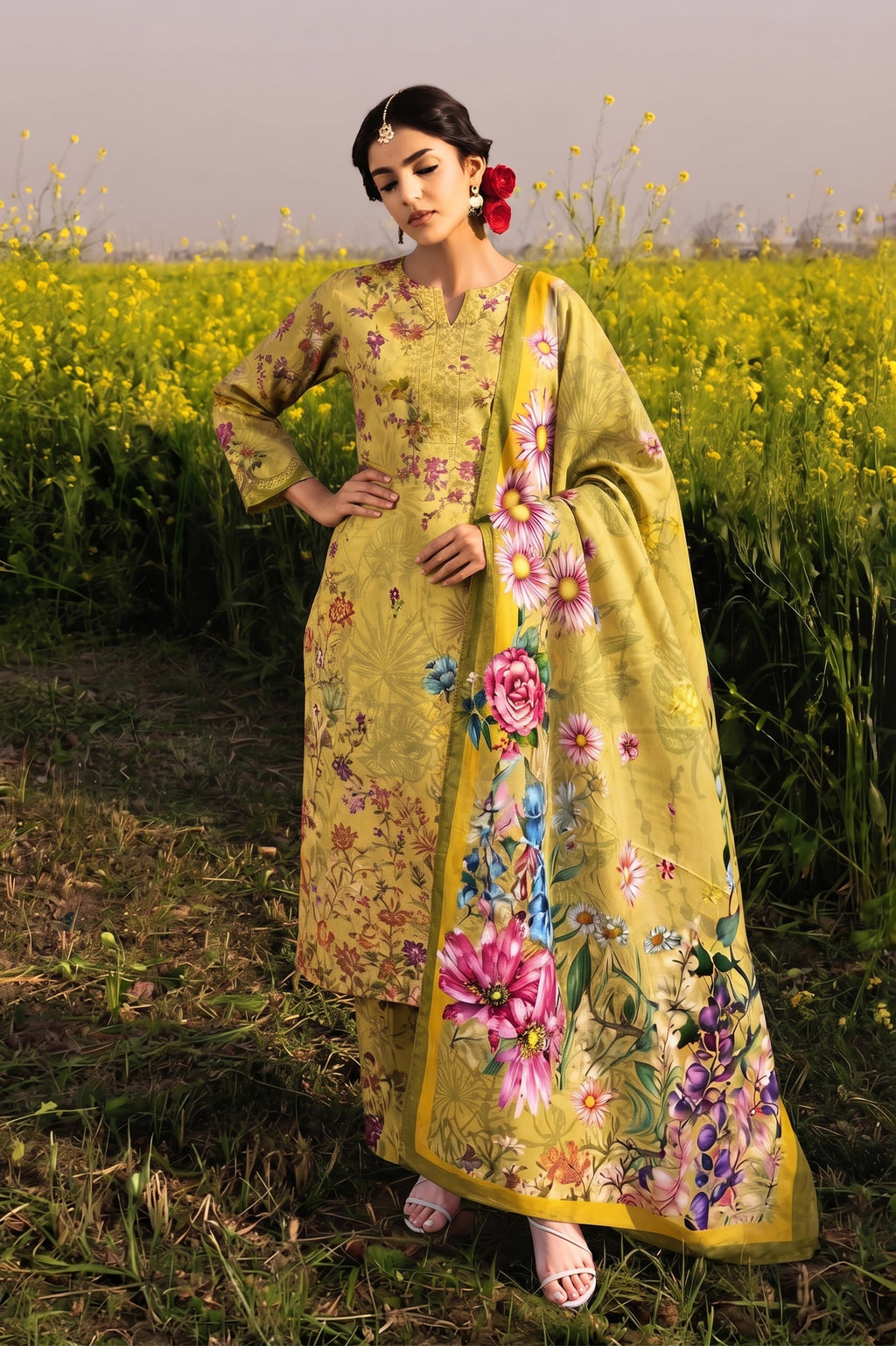 3Pcs Unstitched Suit (Andaaz Collection)