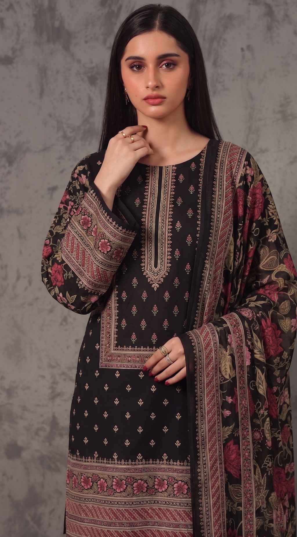 3pcs Stitched Suit (Andaaz collection)