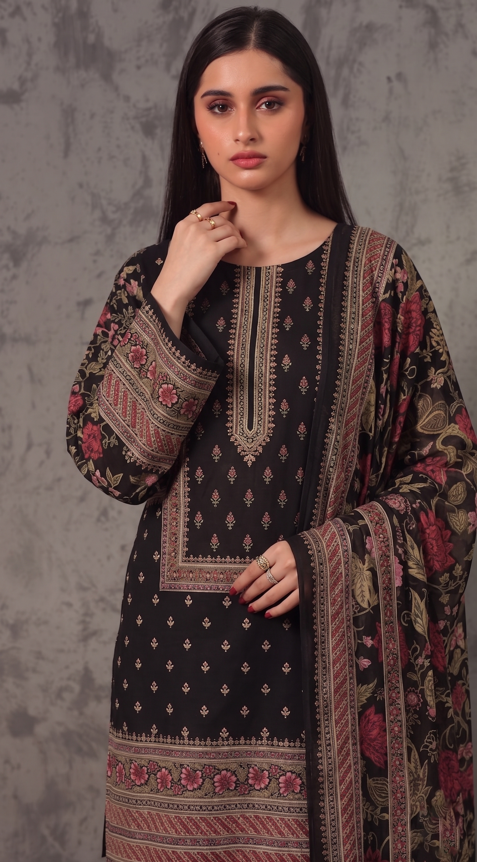 3pcs Stitched Suit (Andaaz collection)