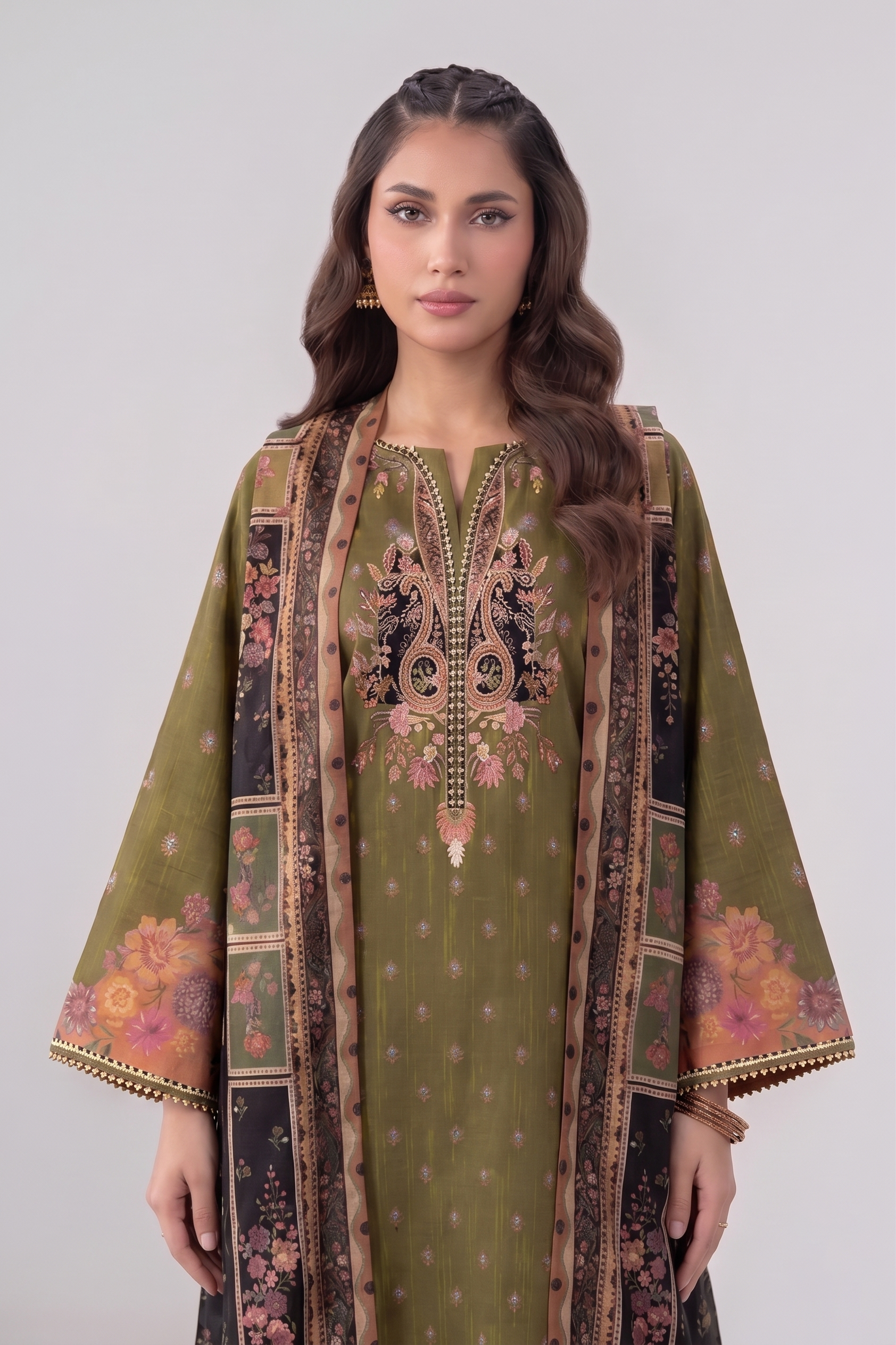 1 Pcs Kurti Unstitched (Logen Collection)