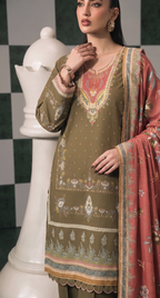 3pcs Stitched Suit (Andaaz collection)