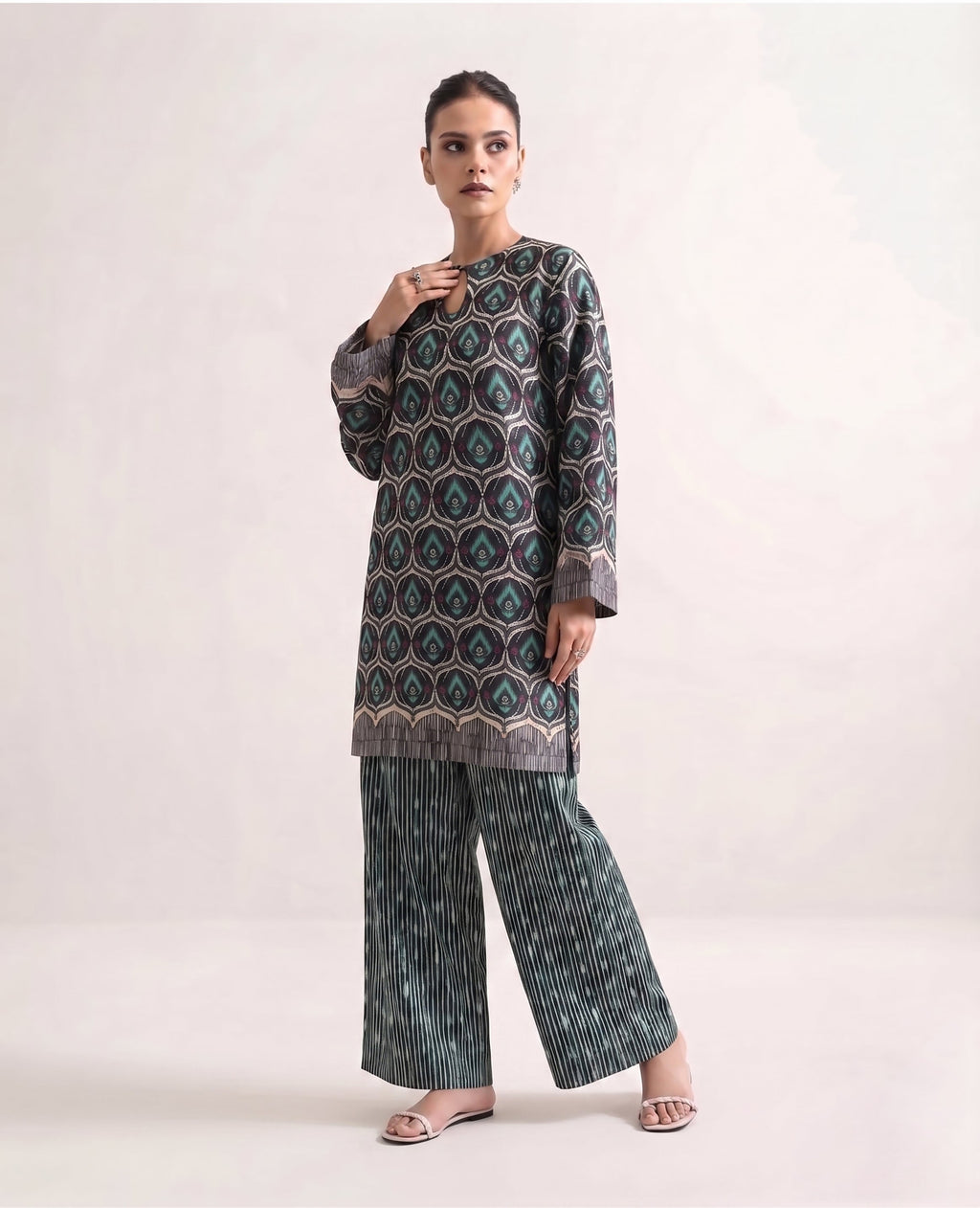 Co-ord Set 2pc Unstitched (NSM Collection)