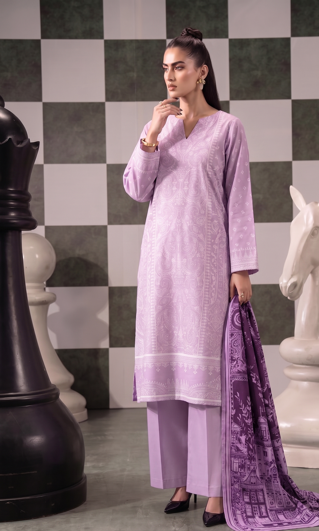 3pcs Stitched Suit (Andaaz collection)