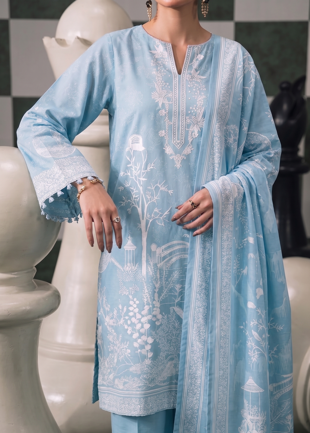 3pcs Stitched Suit (Andaaz collection)