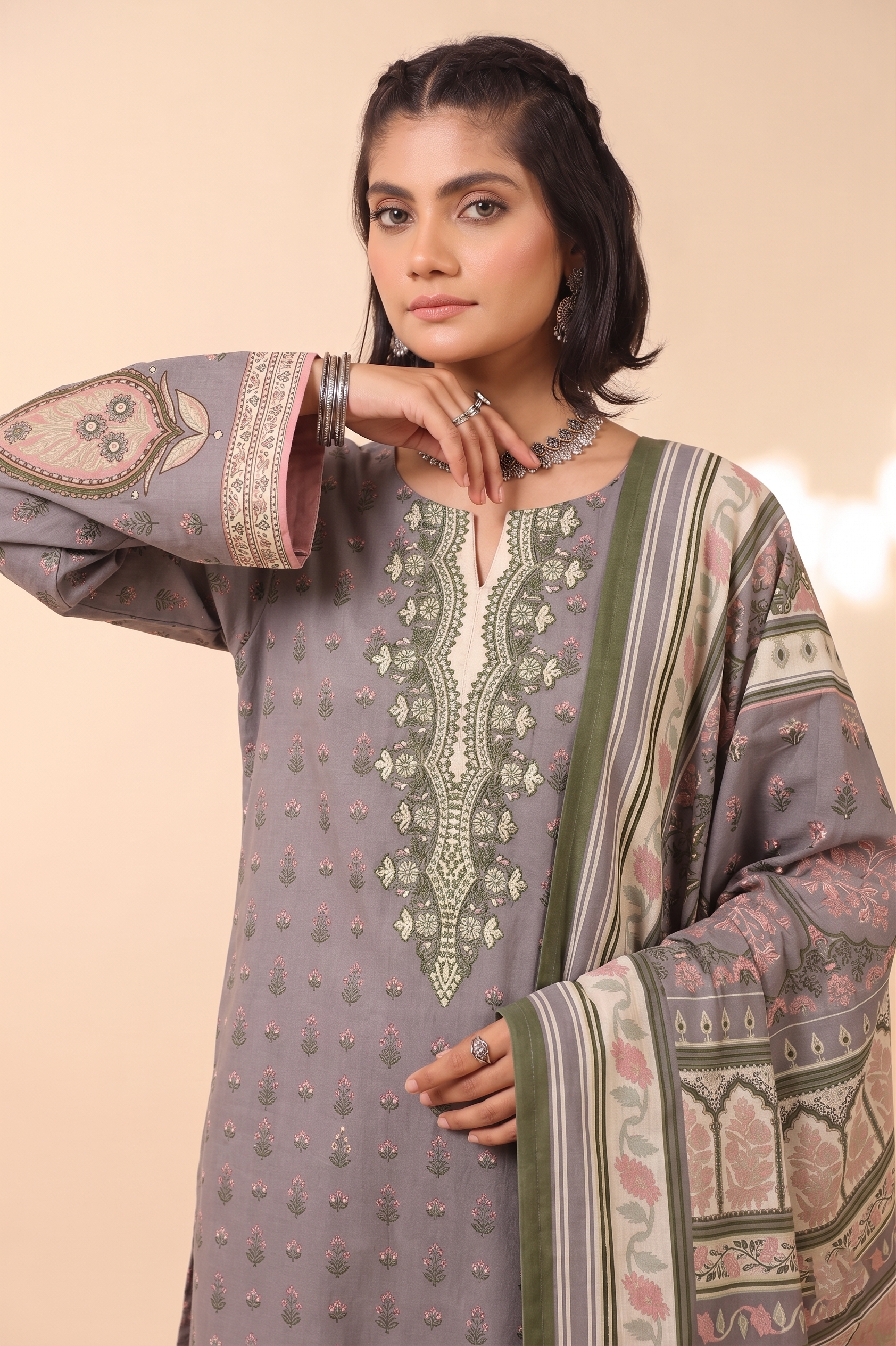 3pcs Stitched Suit (Andaaz collection)