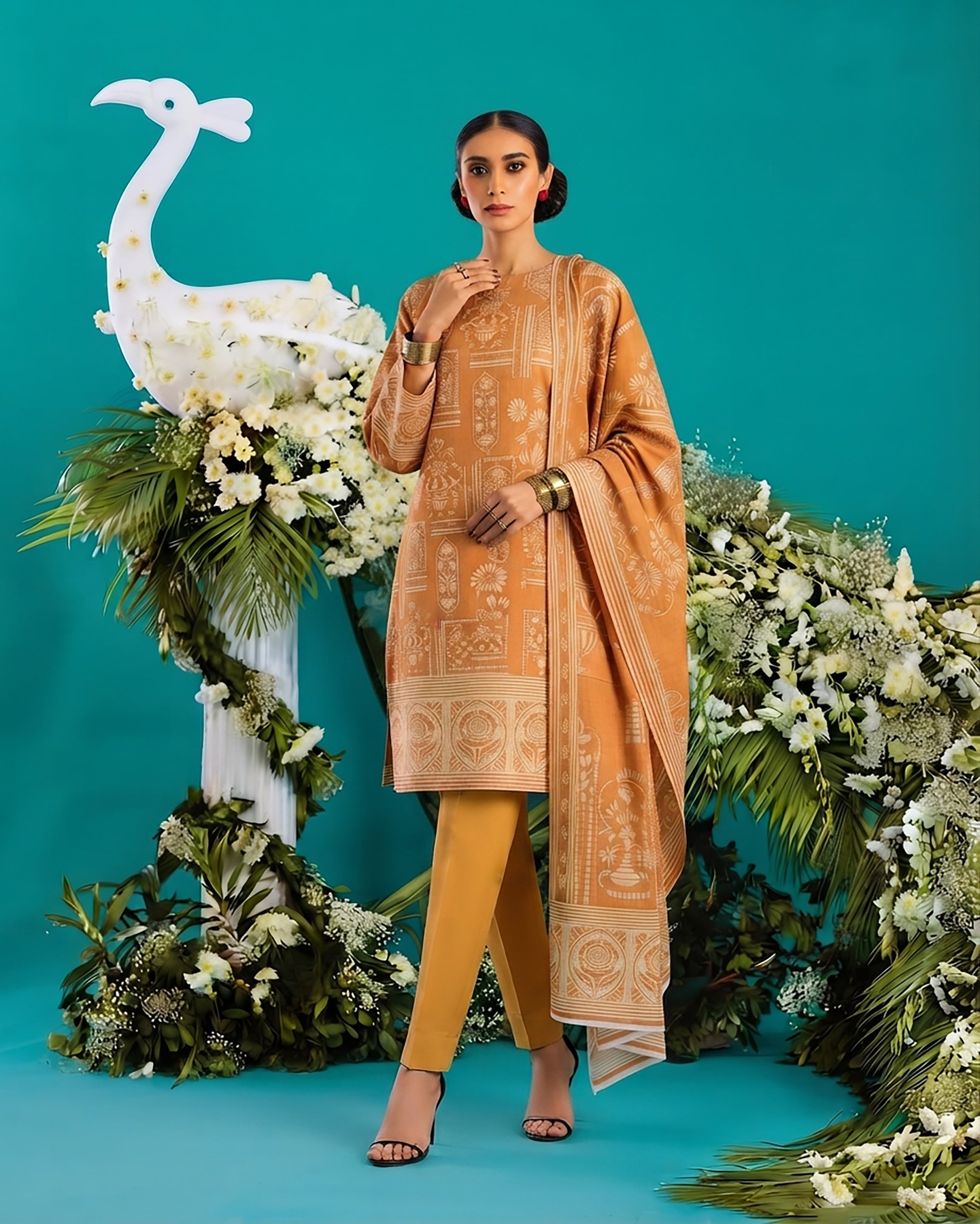 3Pcs Unstitched Suit (Andaaz Collection)
