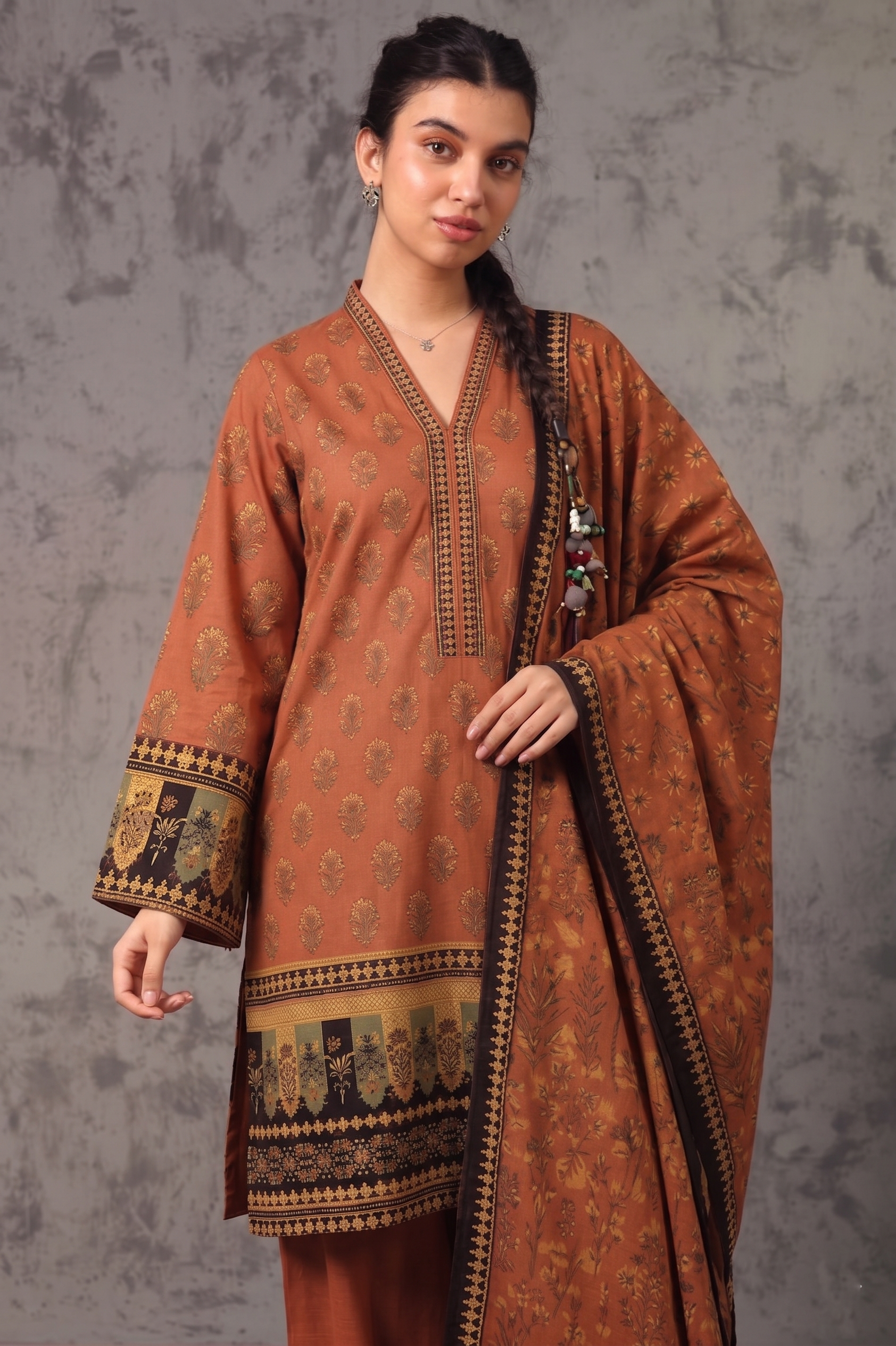 3pcs Stitched Suit (Andaaz collection)