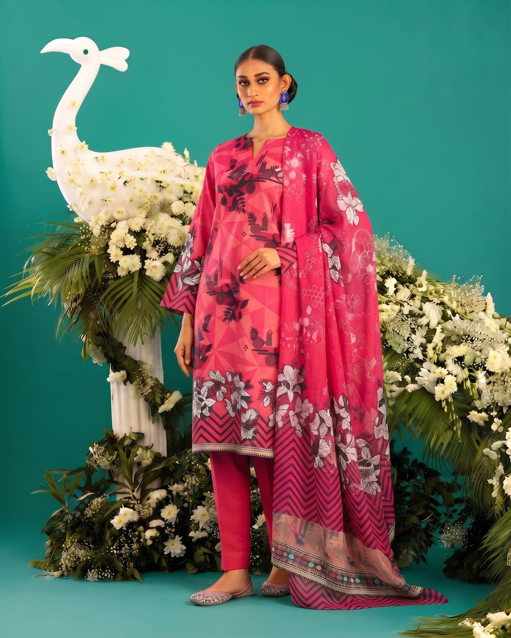 3Pcs Unstitched Suit (Andaaz Collection)