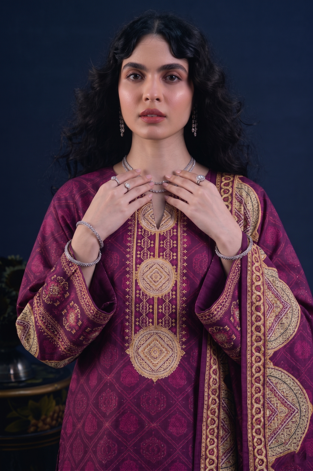 3pcs Stitched Suit (Andaaz collection)