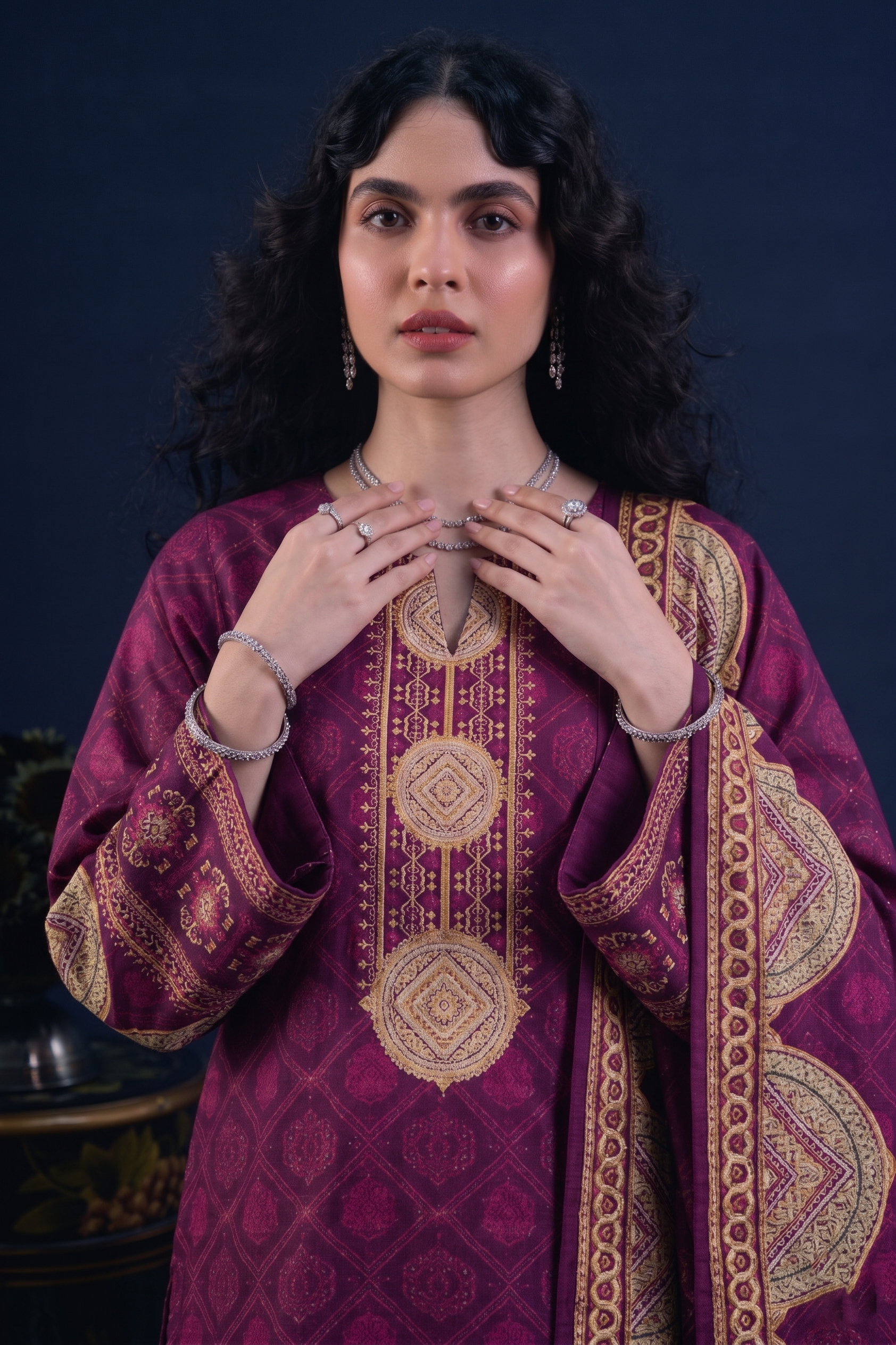 3pcs Stitched Suit (Andaaz collection)