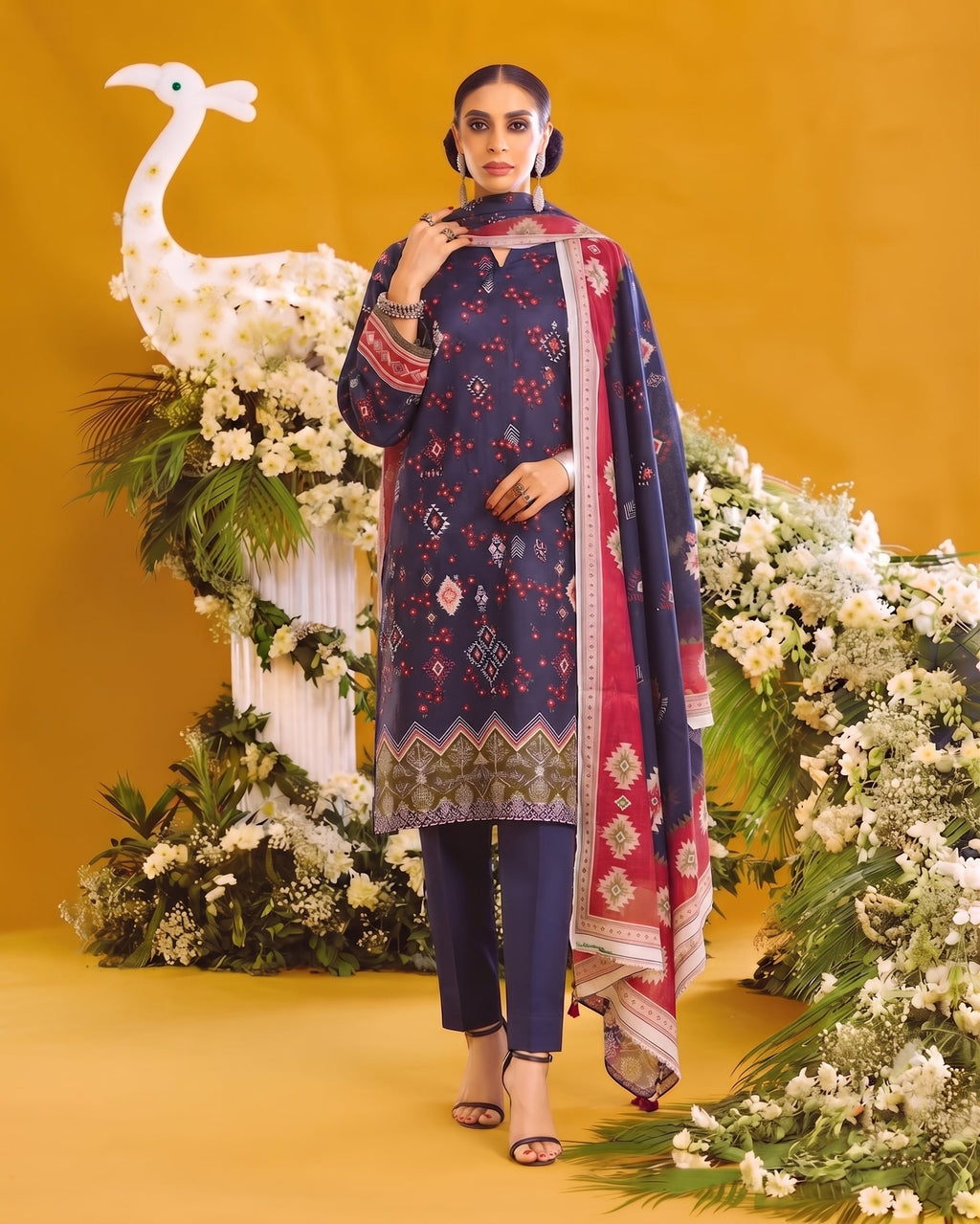 3Pcs Unstitched Suit (Andaaz Collection)