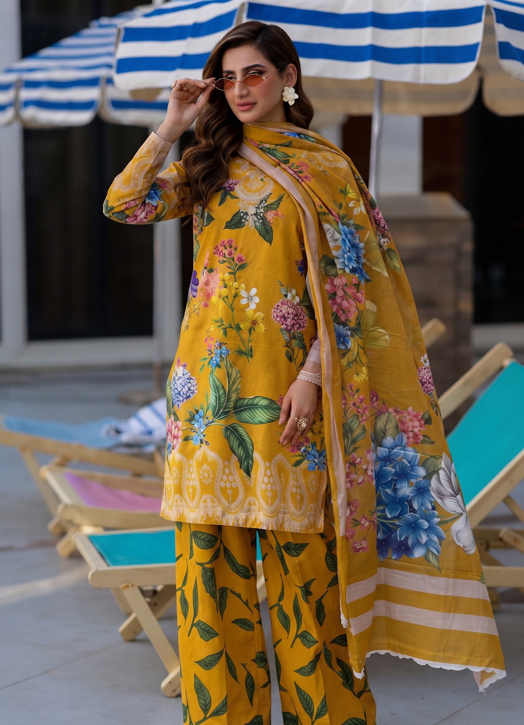 3Pcs Unstitched Suit (Andaaz Collection)