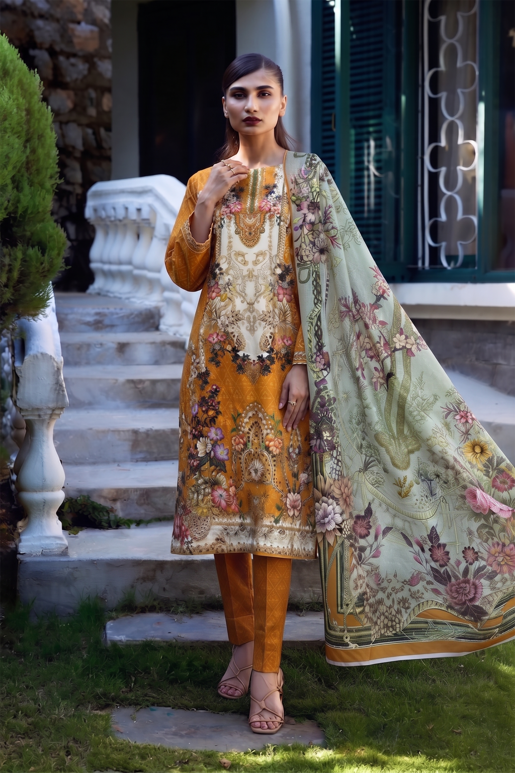 3Pcs Unstitched Suit (NSM Collection)