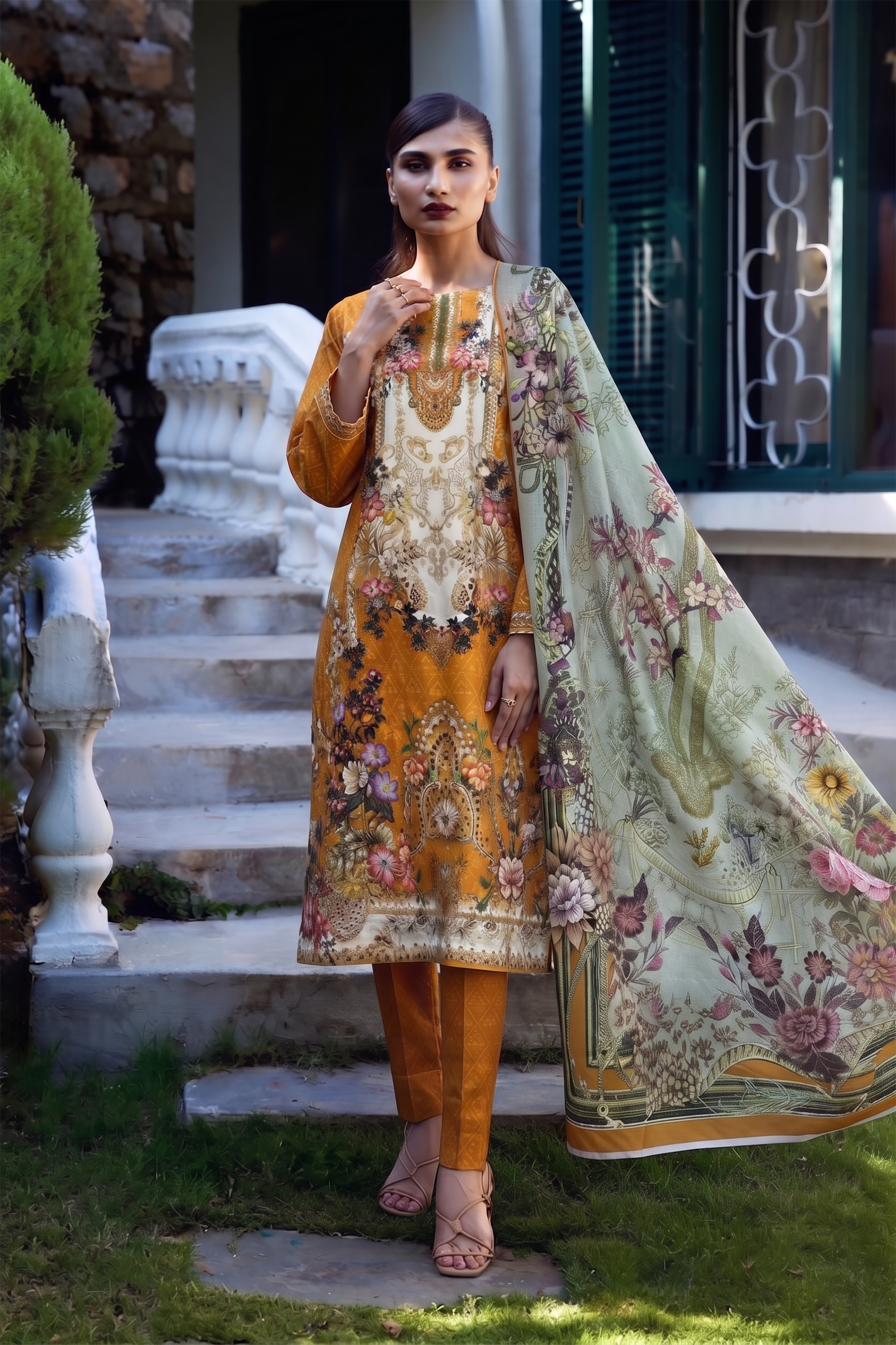 3Pcs Unstitched Suit (NSM Collection)