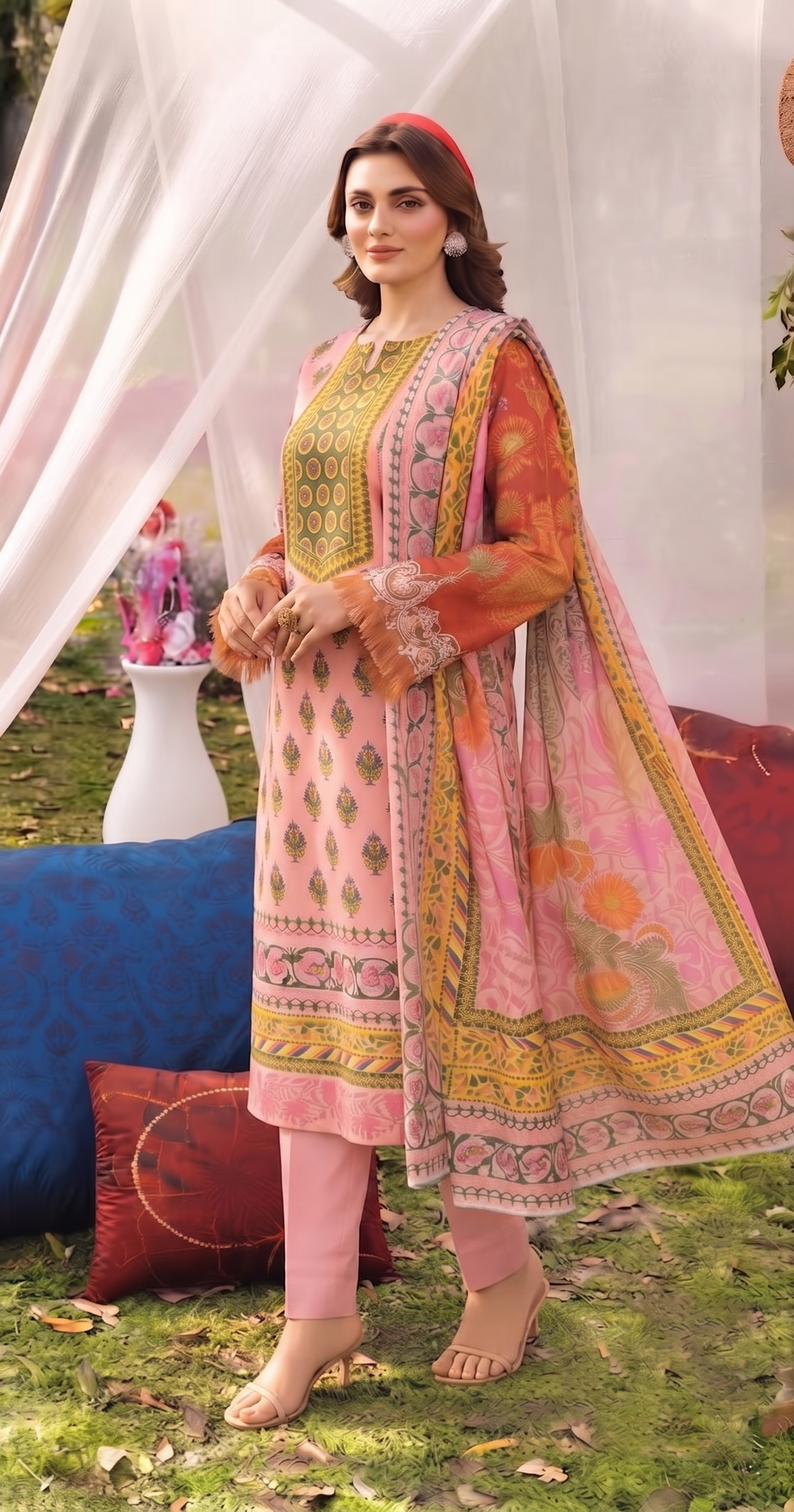 3Pcs Unstitched Suit (Andaaz Collection)