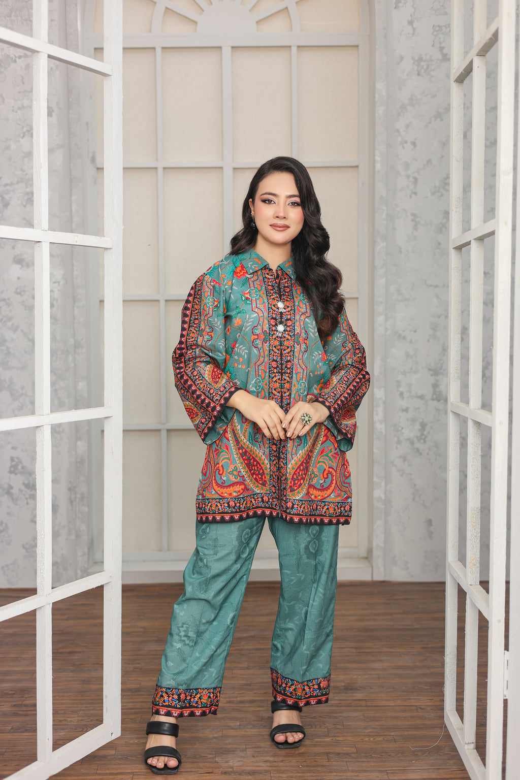 Andaaz Co-ord Set 2pc (Unstitched)