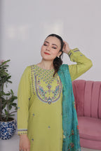 NSM Lawn 3pc (Stitched Embroidered)