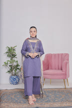 NSM Lawn 3pc (Stitched Embroidered)