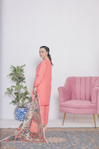 NSM Lawn 3pc (Stitched Embroidered)